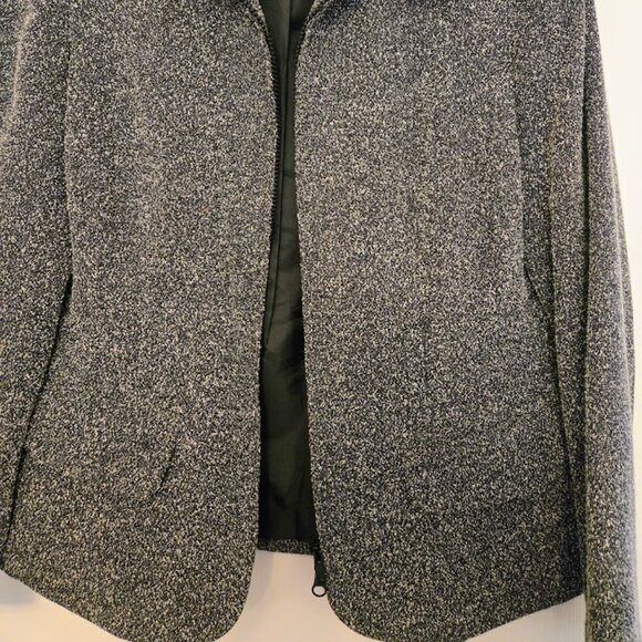 Sag Harbor short textured gray blazer jacket Size M - Picture 5 of 5